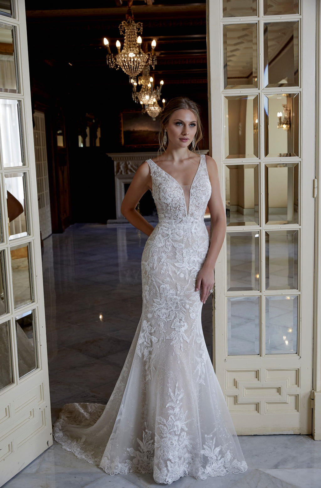 ronald joyce lace wedding dress 69718