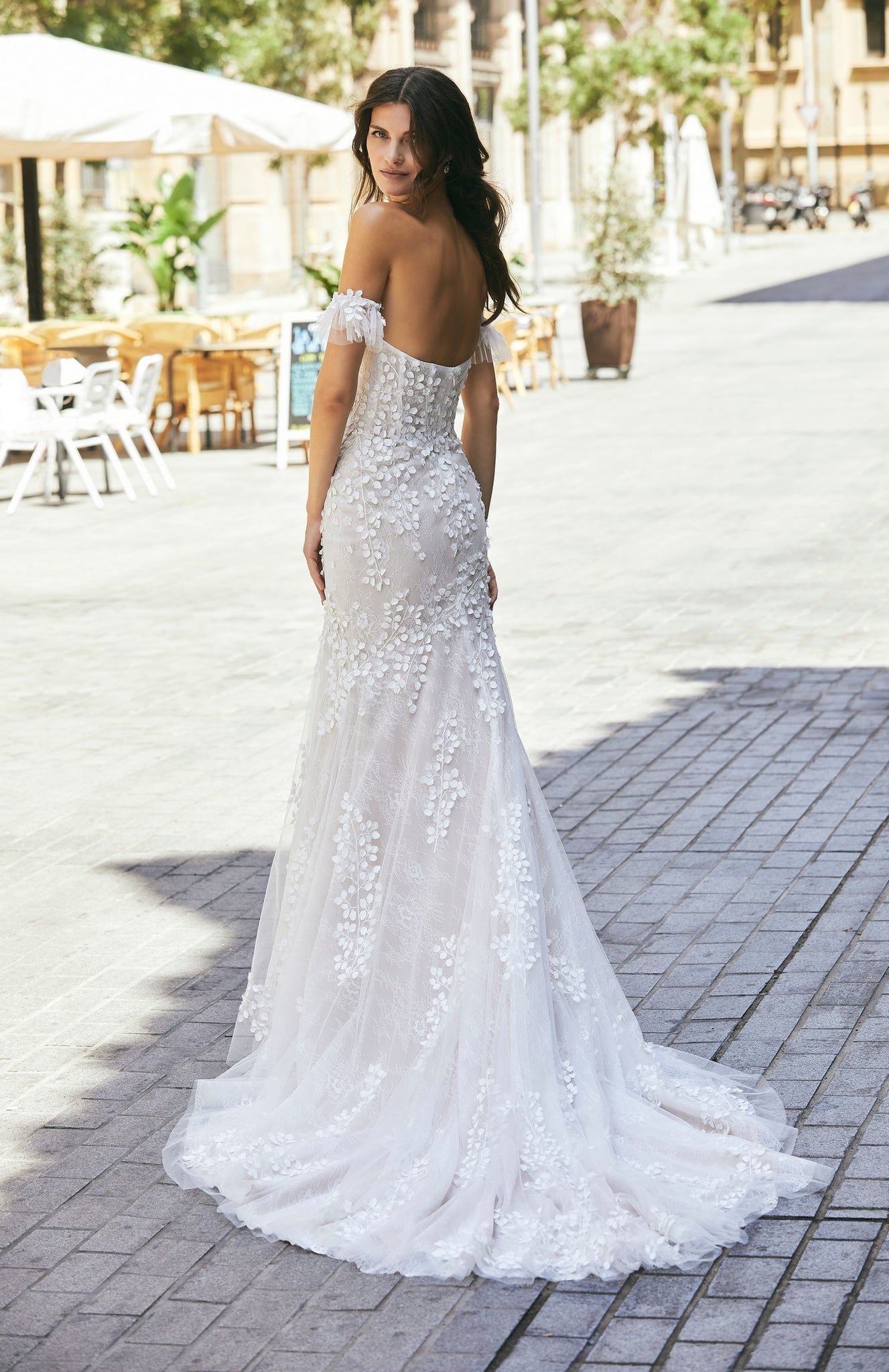 Victoria Jane 18616 strapless floral applique wedding dress Veni Infantino Victoria Jane 18616 strapless floral applique wedding dress Veni Infantino