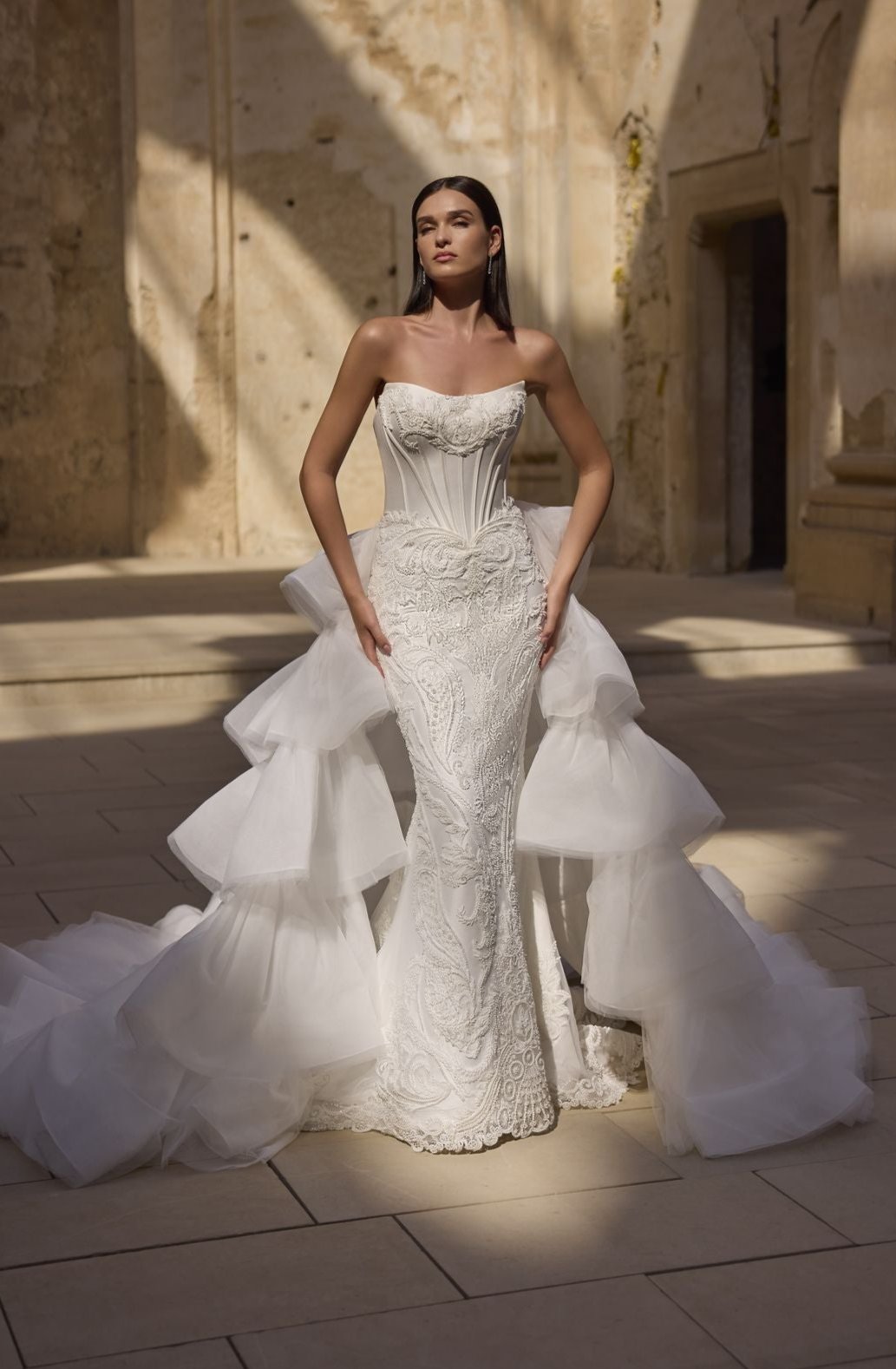ヒロBebe フォーマルドレス Heron Wedding Dress - 63028B – Veni Infantino