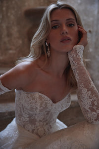 addison modern minimalist wedding dress reviews Addison Wedding Dress