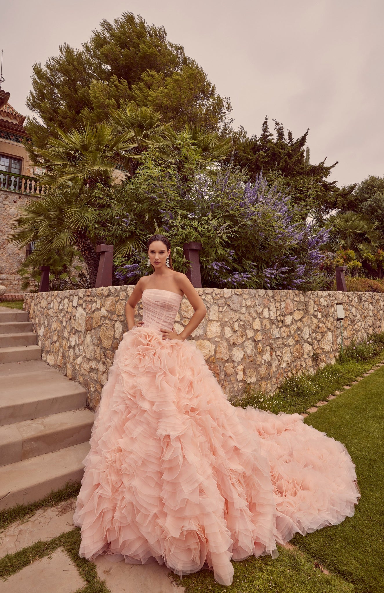 brown and pink wedding dress Light Pink Dress for Wedding