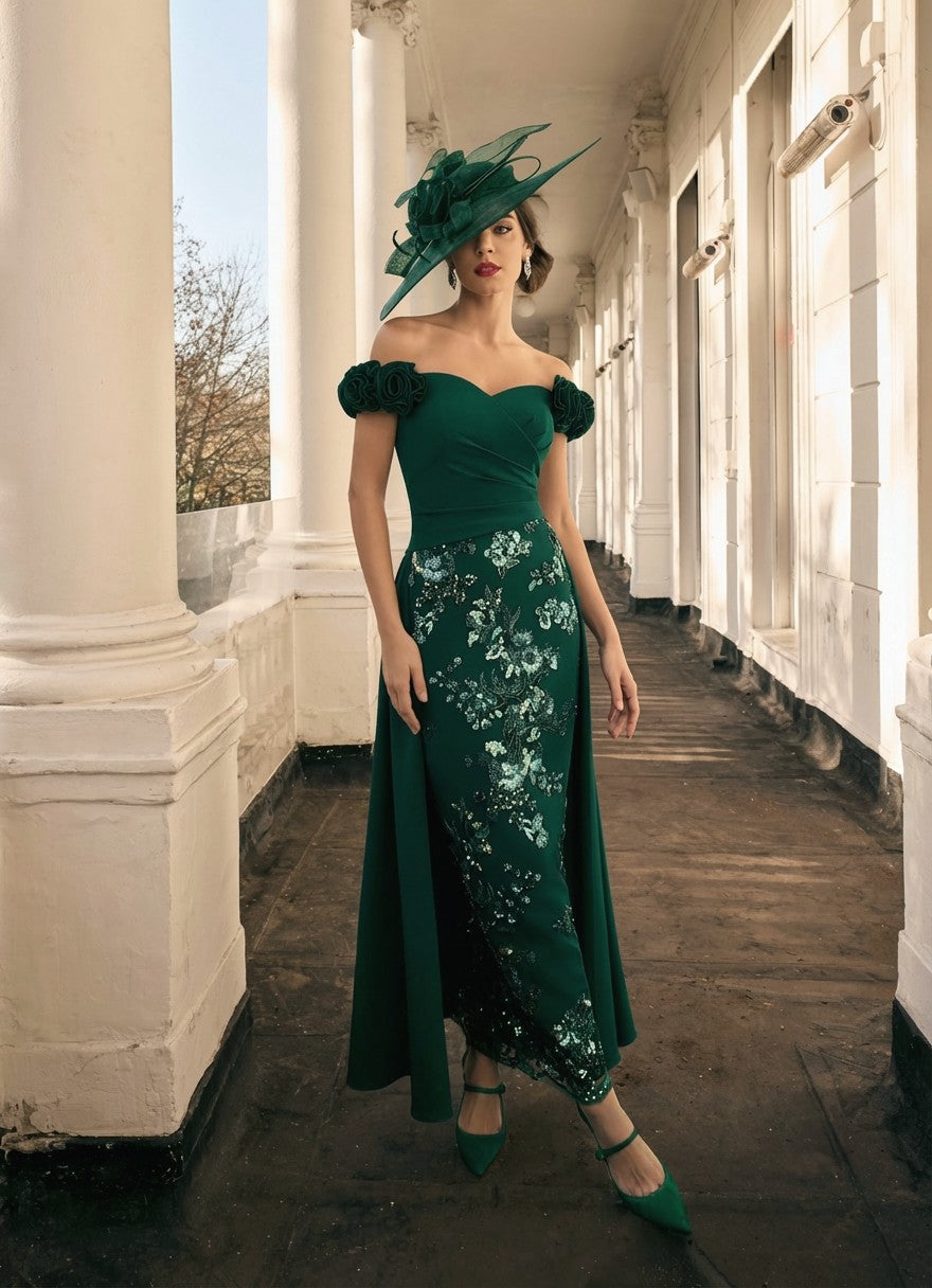 veni infantino green dress 992809 – import