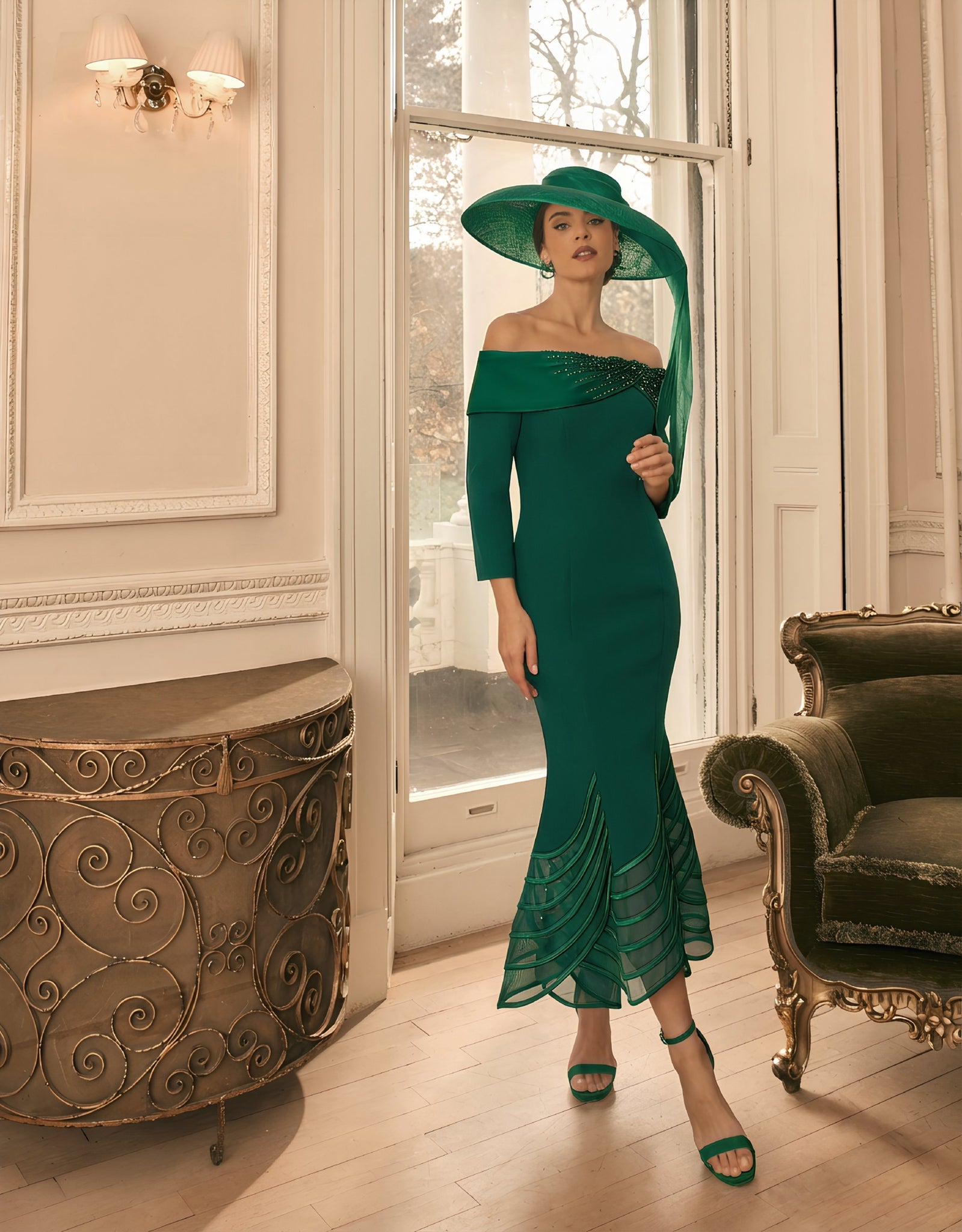 veni infantino green dress 992839 – green mother of the bride dresses